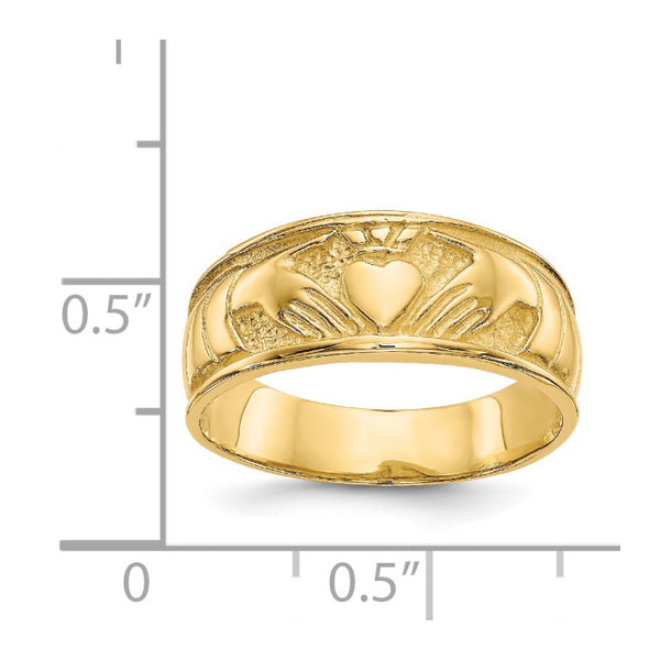 14k Ladies Claddagh Band – Carol Klein Fine Jewelry