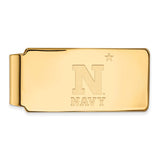 Sterling Silver Gold-plated LogoArt US Naval Academy Money Clip