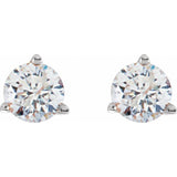 14K White Gold 1/4 CTW Natural Diamond Stud Earrings