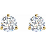 14K Yellow Gold 1 CTW Lab-Grown Diamond Stud Earrings