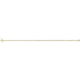 14K Yellow Gold 1 CTW Natural Diamond Line 7 1/4" Bracelet