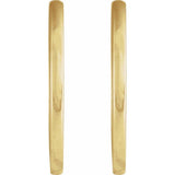 14K Yellow Gold Hinged 20 mm Hoop Earrings