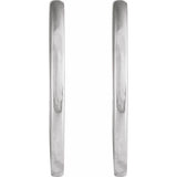 Sterling Silver Hinged 20 mm Hoop Earrings