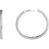 Sterling Silver 20 mm Huggie Hoop Earring
