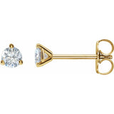 14K Yellow Gold 1/5 CTW Lab-Grown Diamond Stud Earrings