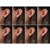 14K Rose Gold 1/4  CTW Lab-Grown Diamond Stud Earrings