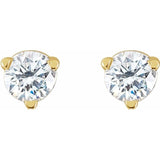 14K Yellow Gold 1/5 CTW Natural Diamond Earrings