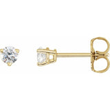 14K Yellow Gold 1/4 CTW Natural Diamond Earrings