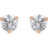 14K Rose Gold 1/3 CTW Natural Diamond Earrings
