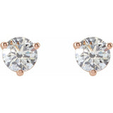 14K Rose Gold 1/2 CTW Natural Diamond Earrings