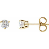 14K Yellow Gold 1/2 CTW Natural Diamond Earrings