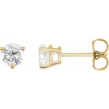 14K Yellow Gold 3/4 CTW Natural Diamond Earrings