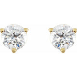 14K Yellow Gold 3/4 CTW Natural Diamond Earrings