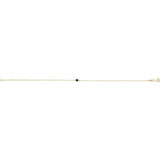 14K Yellow Gold Natural Blue Sapphire Bezel-Set Solitaire 6 1/2-7 1/2" Bracelet