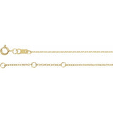 14K Yellow Gold Lab-Grown Alexandrite Bezel-Set Solitaire 6 1/2-7 1/2" Bracelet