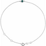 Sterling Silver Lab-Grown Alexandrite Bezel-Set Solitaire 6 1/2-7 1/2