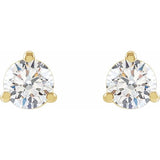 14K Yellow Gold 1/8 CTW Lab-Grown Diamond Stud Earrings
