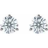 14K White Gold 3 CTW Lab-Grown Diamond Stud Earrings