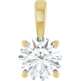 14K Yellow Gold 1 CTW Lab-Grown Diamond Pendant