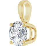 14K Yellow Gold 1 CTW Lab-Grown Diamond Pendant