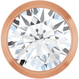 14K Rose Gold 1/2 CT Lab-Grown Diamond Slide Pendant