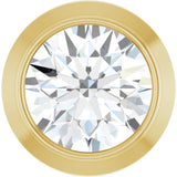 14K Yellow Gold 1/10 CT Lab-Grown Diamond Slide Pendant
