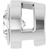 14K White Gold 1/6 CT Lab-Grown Diamond Slide Pendant