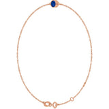 14K Rose Gold Lab-Grown Blue Sapphire 6 1/2-7 1/2" Bracelet