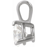 Sterling Silver 1/3 CT Lab-Grown Diamond Pendant