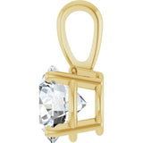 14K Yellow Gold 1 1/4 CT Lab-Grown Diamond Pendant