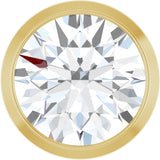 14K Yellow Gold 3/4 CT Natural Diamond Slide Pendant