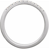 14K White Gold 1/6 CTW Natural Diamond Stackable Ring