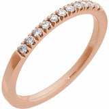 14K Rose Gold 1/6 CTW Natural Diamond Stackable Ring