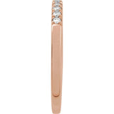 14K Rose Gold 1/6 CTW Natural Diamond Stackable Ring