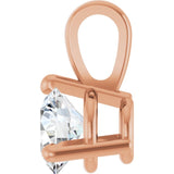 14K Rose Gold 1/4 CTW Natural Diamond Pendant
