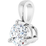 14K White Gold 1/4 CTW Natural Diamond Pendant