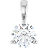 Platinum 1/2 CTW Natural Diamond Pendant