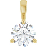 14K Yellow Gold 3/4 CTW Natural Diamond Pendant