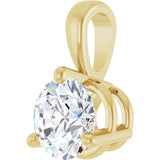 14K Yellow Gold 3/4 CTW Natural Diamond Pendant