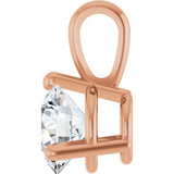14K Rose Gold 3/4 CTW Natural Diamond Pendant
