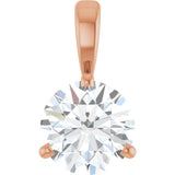 14K Rose Gold 1 CTW Natural Diamond Pendant