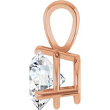 14K Rose Gold 1 CTW Natural Diamond Pendant