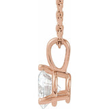 14K Rose Gold 1/2 CTW Natural Diamond 18" Necklace