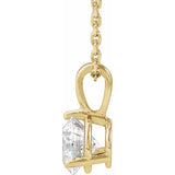 14K Yellow Gold 3/4 CTW Natural Diamond 18" Necklace