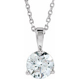 Sterling Silver 1 CTW Natural Diamond 18