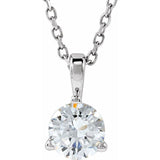 Platinum 1/2 CTW Lab-Grown Diamond 18" Necklace