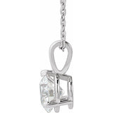 14K White Gold 1 CTW Lab-Grown Diamond 18" Necklace