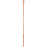 14K Rose Gold Natural Citrine 6 1/2-7 1/2" Bracelet