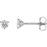 14K White Gold 1/4 CTW Natural Diamond Stud Earrings