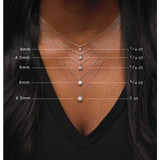14K White Gold 1 1/2 CT Lab-Grown Diamond Pendant